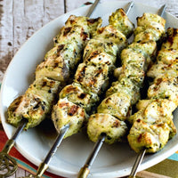 Pesto Grilled Baby Chicken Kabob